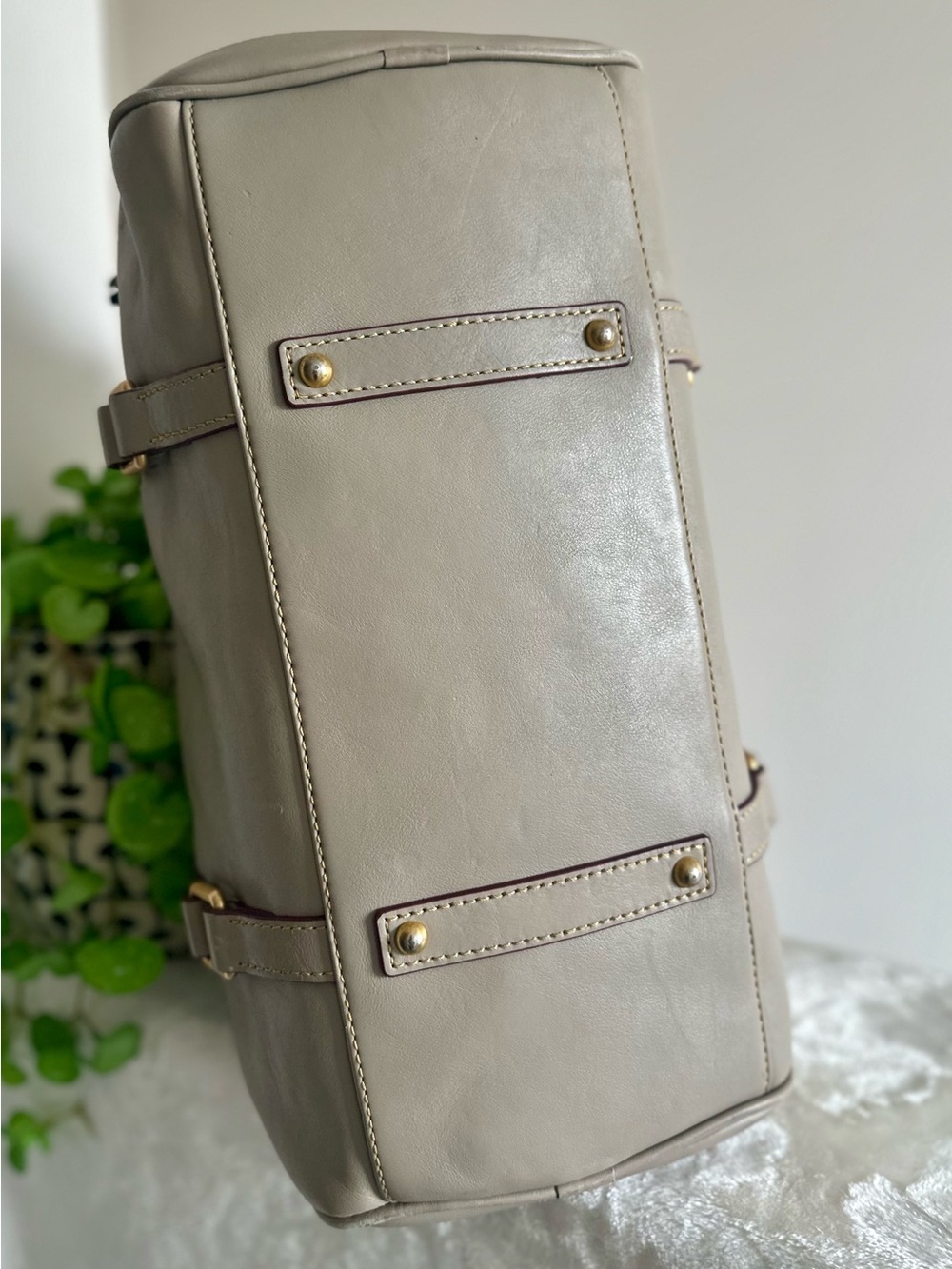 Dooney & Bourke Taupe Florentine Satchel EUC - Picture 13 of 16